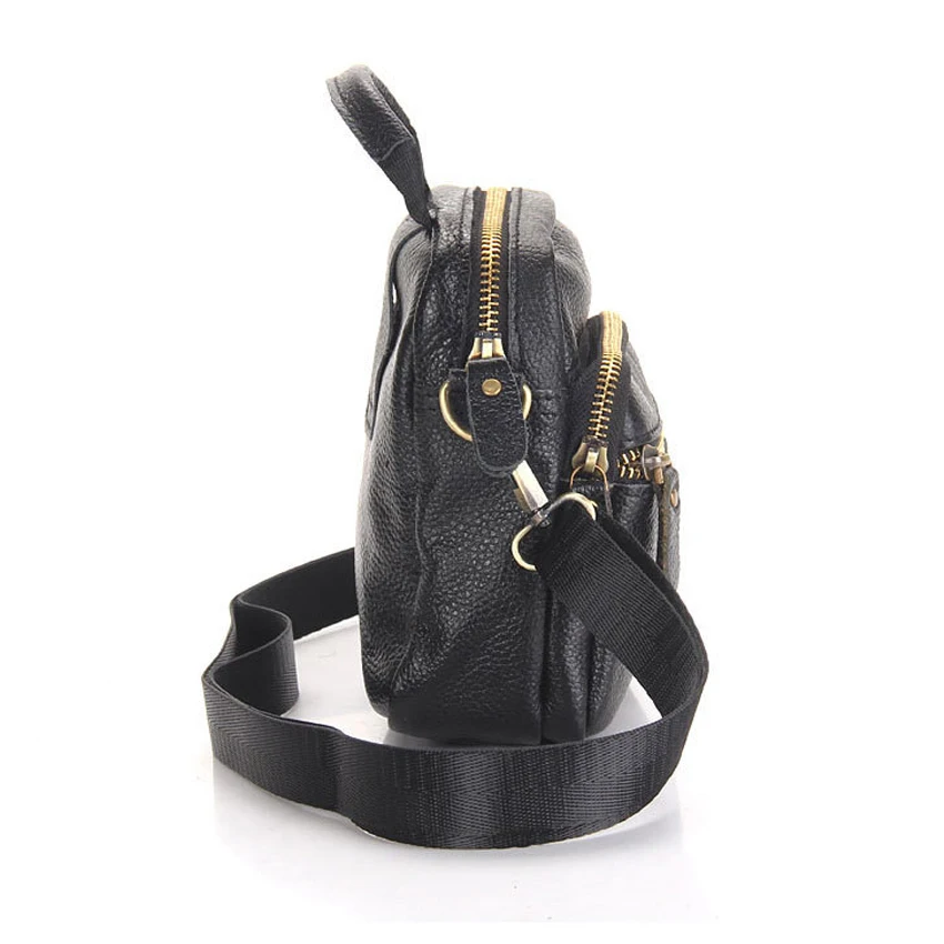 Высококачественная кожаная мужская сумка-мессенджер первый слой коровья кожа