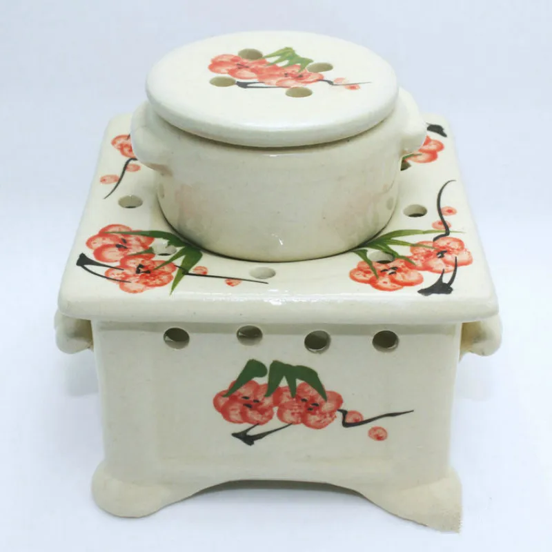 Керамическая горелка с большой емкостью орнаменты лампа для благовоний со