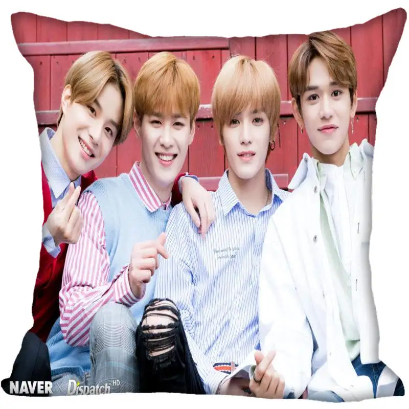 Новые Заказные наволочки KPOP NCT, квадратная шелковая наволочка с принтом, домашние декоративные Сатиновые Наволочки на молнии(одна сторона - Цвет: 14
