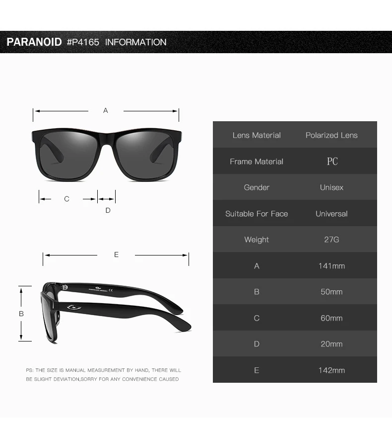 HGE-H Summer New Style Polarized Sunglasses Men Women Fashion Square Sun Glasses Travel UV Goggles Alloy Hinges Are Durable KD23