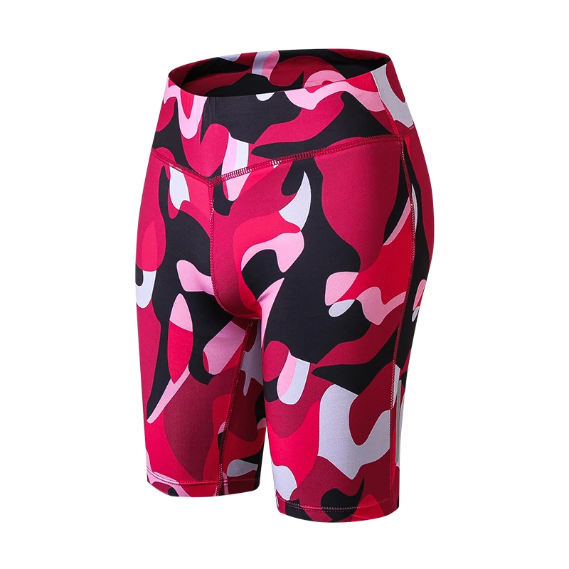 Камуфляжные спортивные шорты 2019 женские облегающие уличные для фитнеса и бега