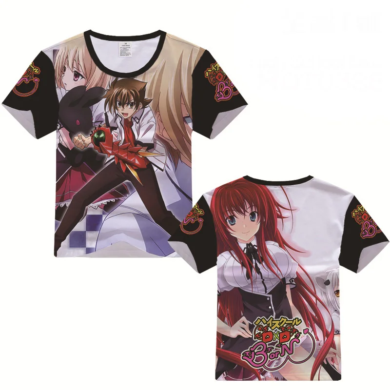 Футболка для старшей школы DxD Rias Gremory Hyoudou Issei костюм косплея мужская и женская