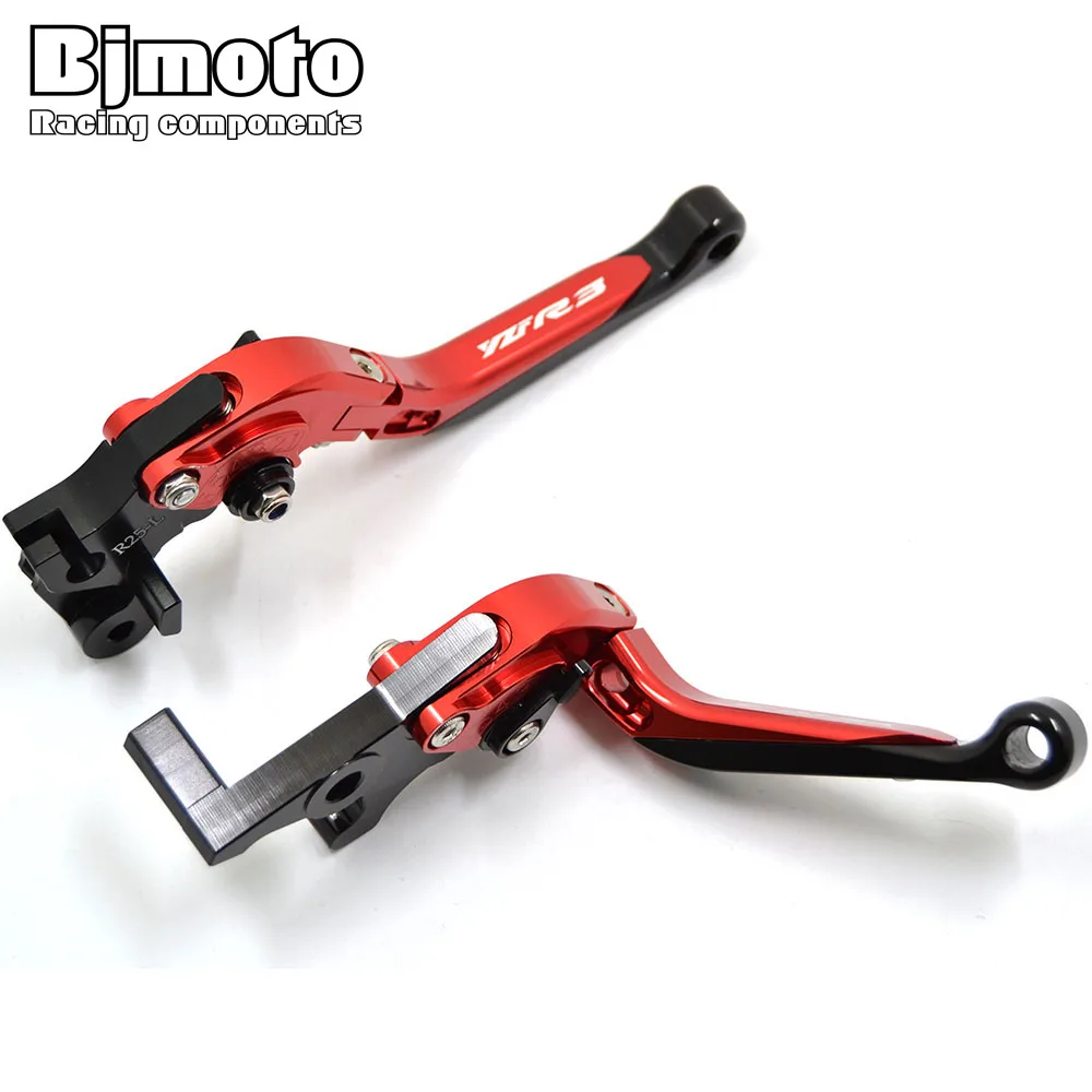 

BJMOTO Motorcycle Adjustable Foldable Extendable Motorbike Brake For Yamaha YZF-R3 2015-2020 R25 13-2020 R3 ABS With YZF R3 Logo