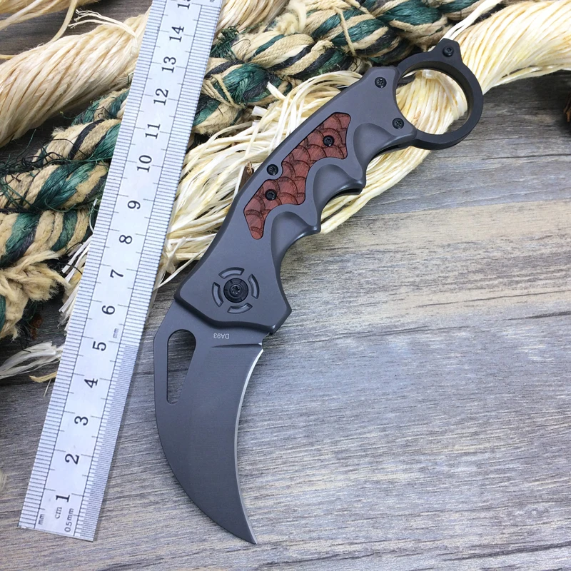 Новинка Складывающийся нож Karambit DA93 тактический карманный 440 складывающиеся ножи