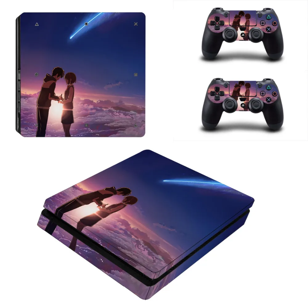 Аниме милые девушки ваше имя PS4 тонкая кожа Стикеры наклейка для Игровые