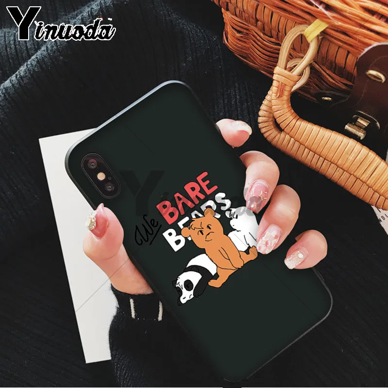 Yinuoda Мы Голые Медведи miniso Coque чехол для телефона для iPhone 6S 6plus 7plus 8 8Plus X Xs MAX 5 5S XR - Цвет: A9