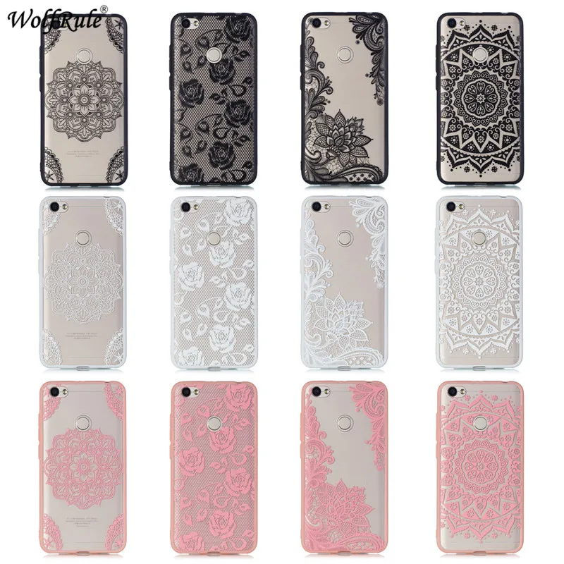 For Cover Xiaomi Redmi Note 5A Prime Case Embossed Lace Flower Bumper Phone 5.5'' |