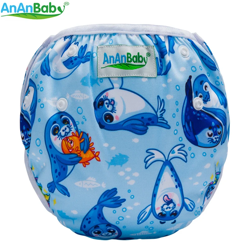 2018 Ananbaby детские подгузники для плавания многоразовый Регулируемый купальник