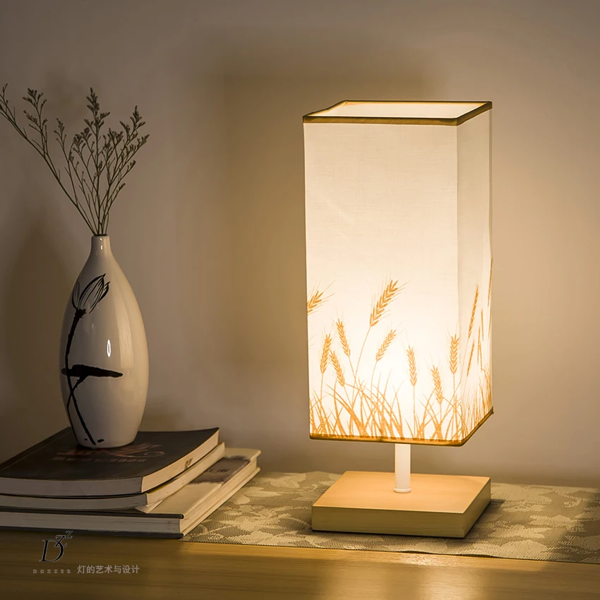 Простой Скандинавский дизайн Настольная мини лампа из искусственной ткани