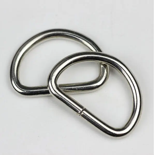 Металлические D-образные кольца 50 шт./лот 2 см