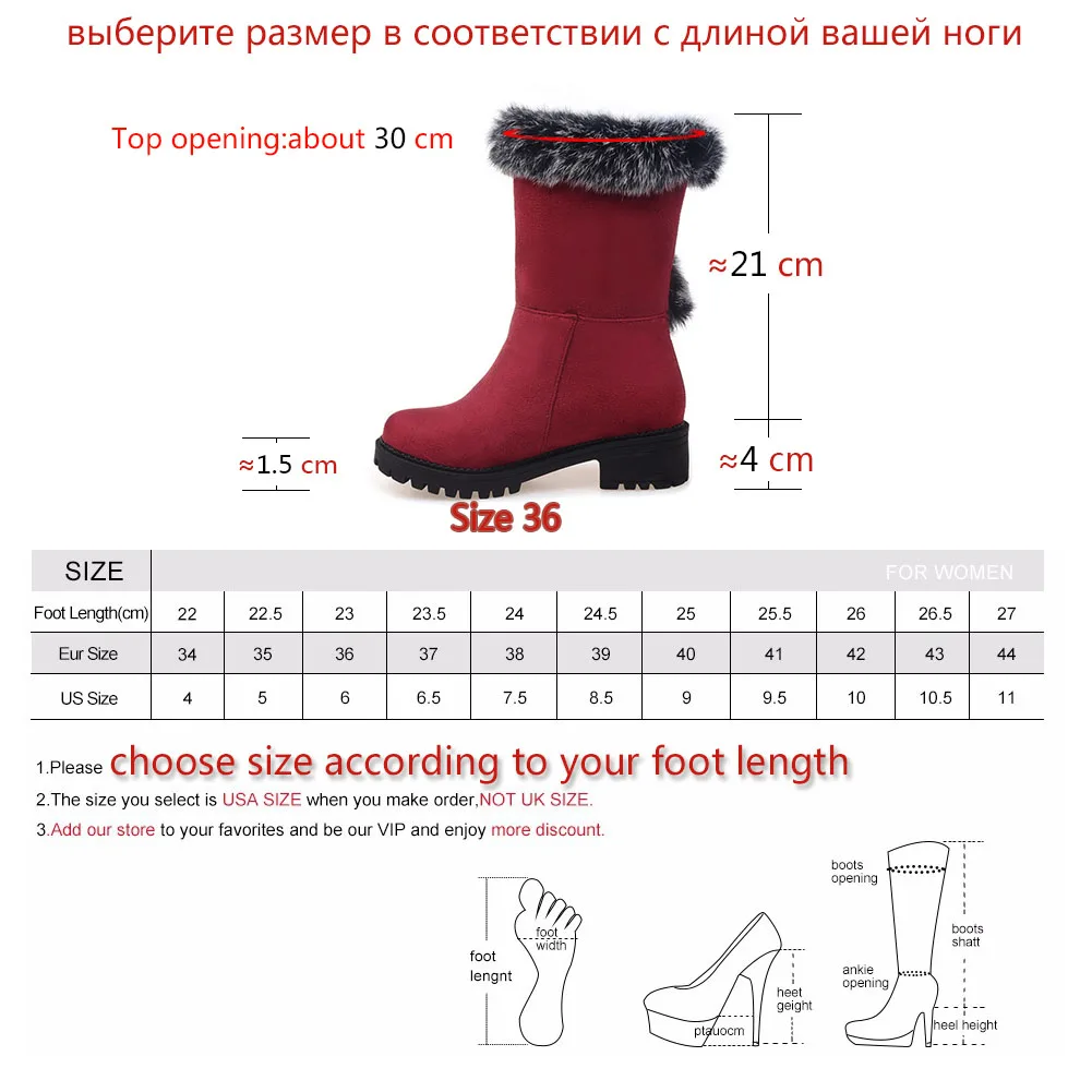 SARAIRIS/Новинка,, обувь на квадратном каблуке, на молнии, размера плюс 30-52 Женские повседневные зимние черные Нескользящие зимние сапоги до середины икры на платформе