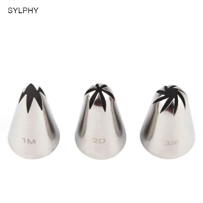 SYLPHY#1M# 2D#336 Набор насадок для торта, крема для украшения глазури, Кондитерские насадки, инструмент для украшения кексов, формы для выпечки
