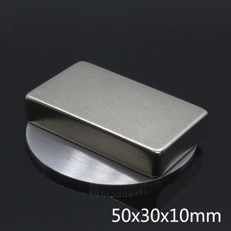 1 шт. N35 NdFeB прямоугольный магнит f 50 мм x 30 10 сверхсильный неодимовый 50*30*10