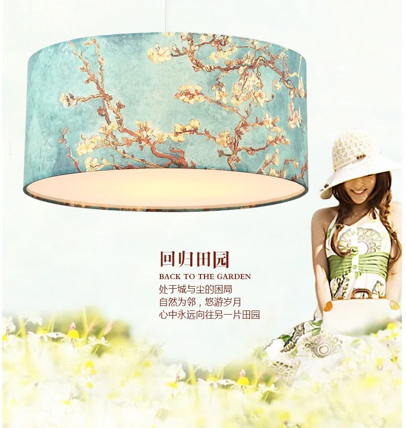 Современные подвесные светильники из ткани домашняя декорация осветительный