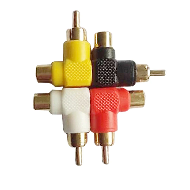 Промышленный 90 градусный прямоугольный разъем RCA штекерные адаптеры штекер