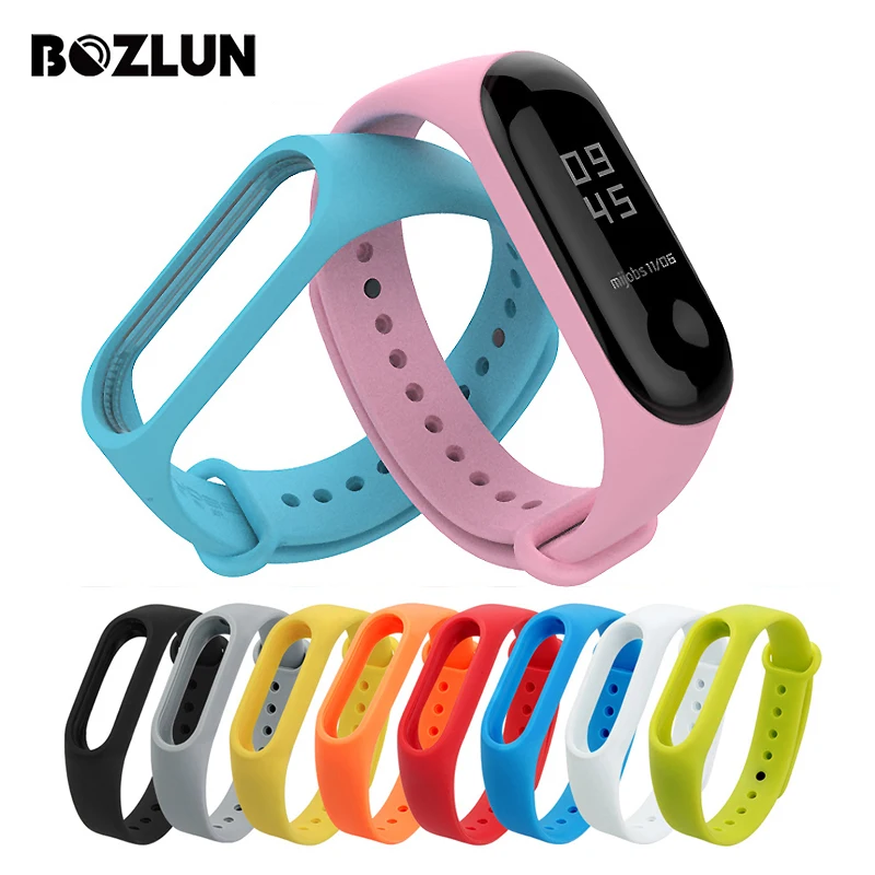 BOZLUN Smart Band аксессуары ремешок для Xiaomi mi 2 Браслет силиконовый замена красочный