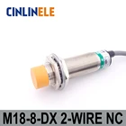 M18 LJ18A3-8-ZDX 8 мм 6в-36в индукционный DC 2 провода NC металлический датчик Индуктивный переключатель экран щит LJ8A3 сенсор переключатель