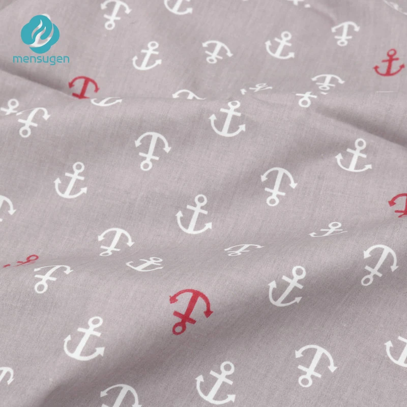 Mensugen Half A Meter Anchor Cartoon Cotton Fabric for Quilting Sewing Baby Bedding Sheet Pillows Cover blanket Material | Дом и сад
