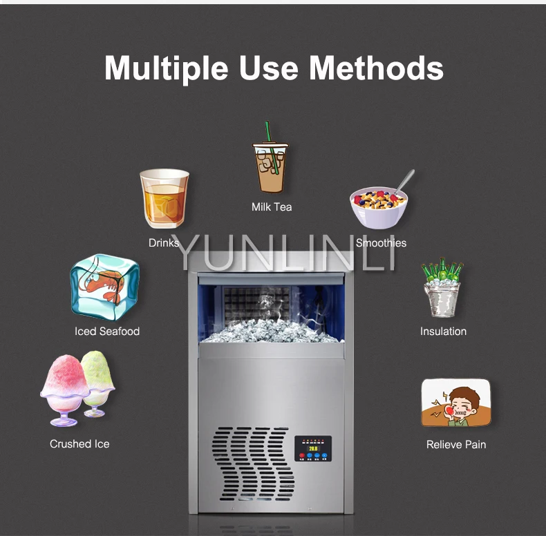 Коммерческая Машина для льда квадратная машина производства Интеллектуальный