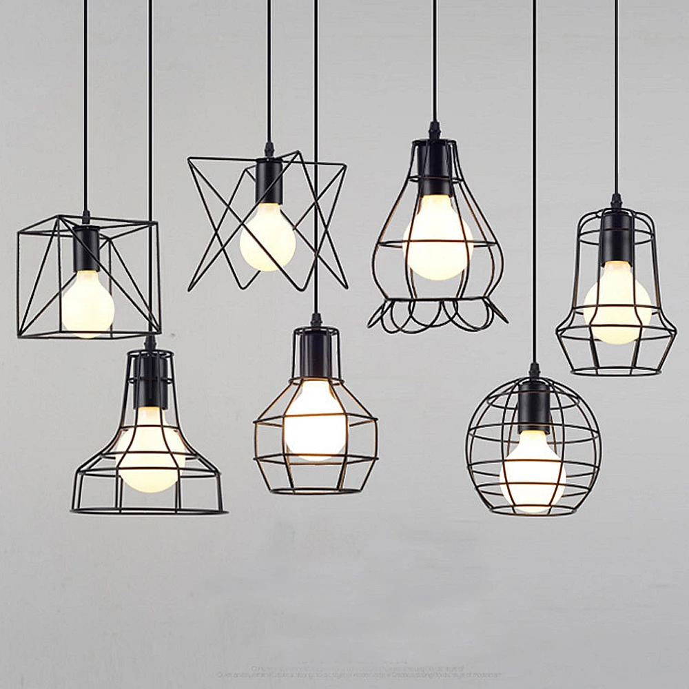 Винтажный железный подвесной светильник Промышленный Лофт ретро Бар Кафе