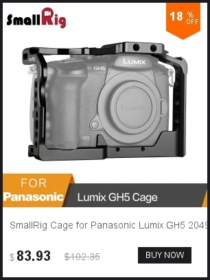 SmallRig для BMPCC 4K 6K для защиты от солнца для blackmagic Design карман Кино Камера 4K видео съемки солнцезащитный козырек капюшон-2299