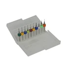 10 шт. сверла PCB 0,1 мм-2,0 мм вольфрамовый Карбид Металлический Фрезерный резак инструменты для гравировки с ЧПУ