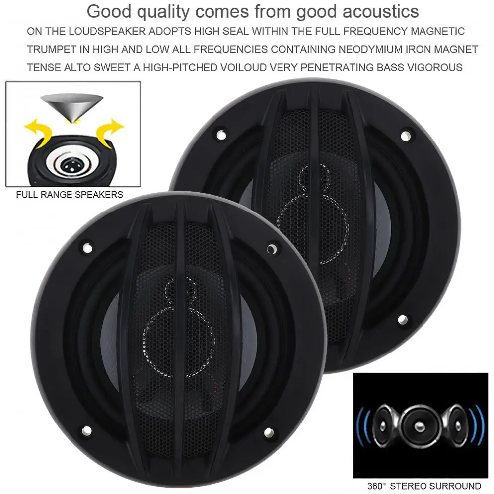 2018 лучший 5 дюймовый 280W Динамик автомобиля HiFi коаксиальный Автомобиль Мотоцикл