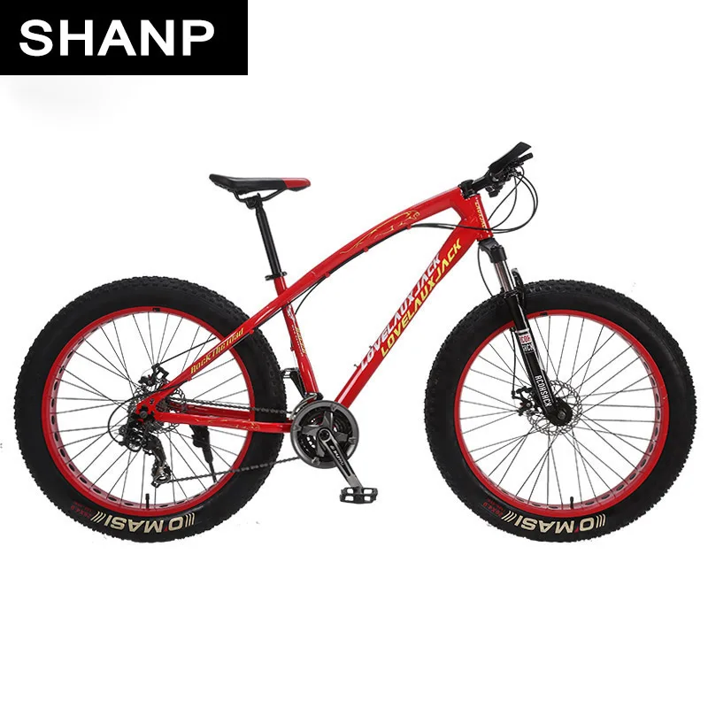 LOVELAUXJACK Горный велосипед стальная рама 24 скорости Shimano дисковые тормоза 26&quotx4.0