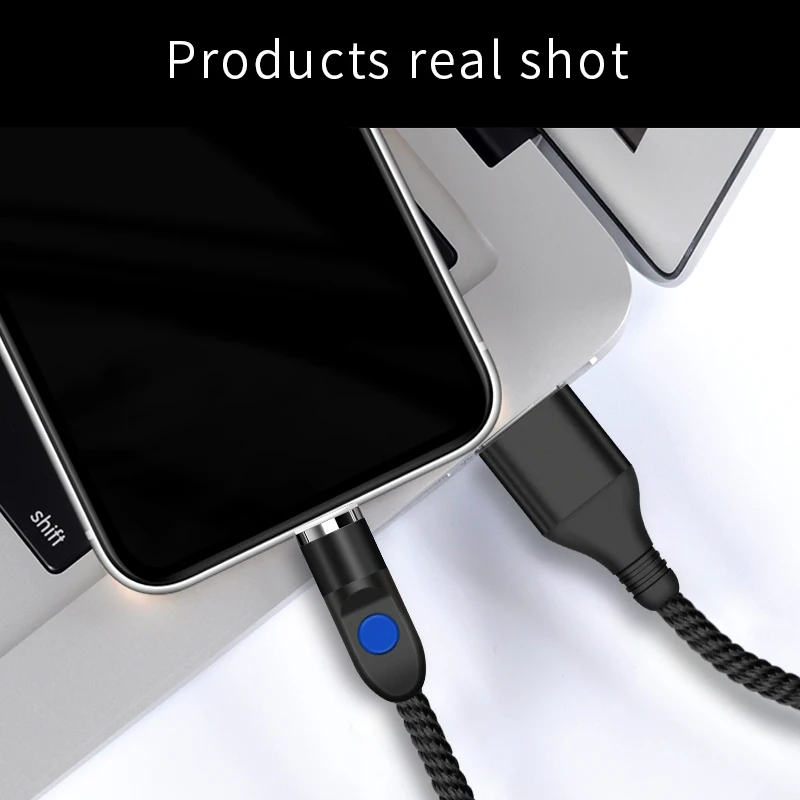 Круглый Магнитный кабель GREENPORT для iphone, lightning, xs, 3A, быстрая зарядка, Тип C, Micro Usb шнур для samsung S9, кабели для мобильных телефонов