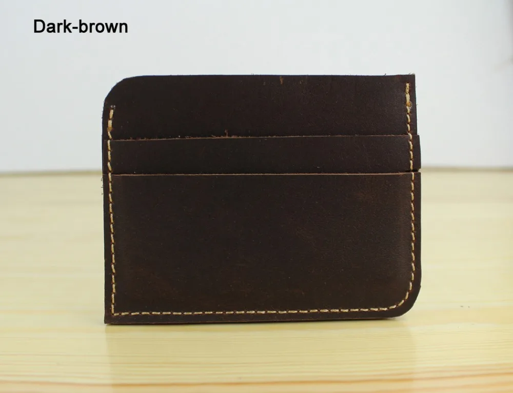 Мужской кошелек из натуральной кожи с отделением для кредитных карт|leather credit card
