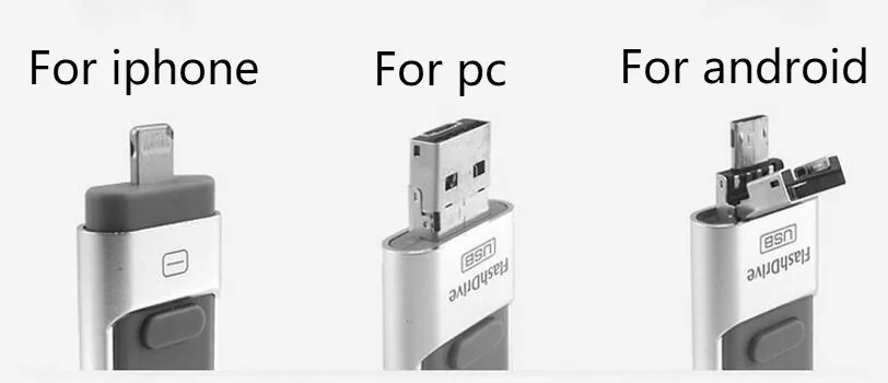 Флеш-накопитель 128 Гб 64 ГБ 32 ГБ 16 ГБ металлический USB OTG iFlash drive HD USB флеш-накопители для iPhone iPad iPod iOS Android Phone