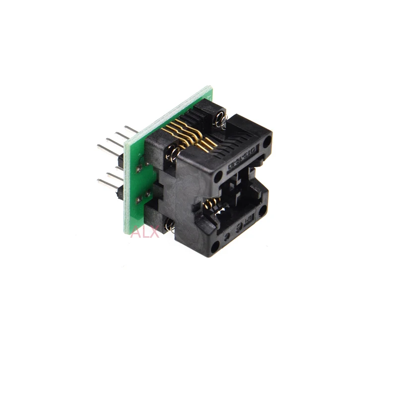 5 шт. SOIC8 SOP8 к розетке DIP8 мил блестящий чип IC 24C02 24C08 24C32 EEPROM|sop8 to dip8|sop8 dip8 adaptersop8 soic8 |