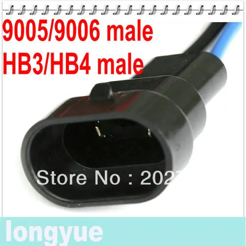 Longyue 10 шт. 9005/9006/HB3/HB4 мужской нейлоновое гнездо для фары жгутовый разъём