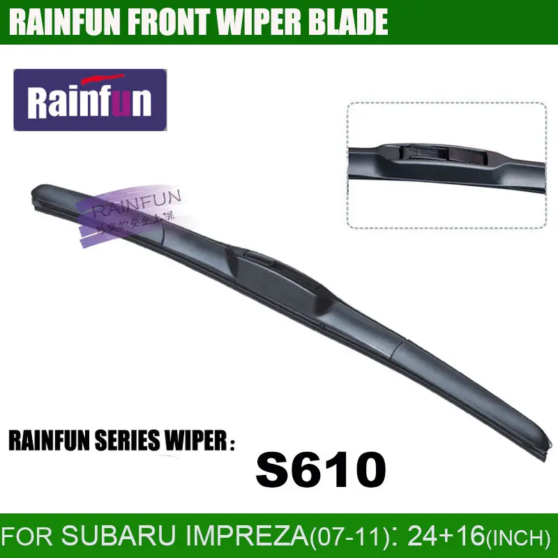 RAINFUN Специальный автомобильный стеклоочиститель для SUBARU IMPREZA (07 11) 24 + 16 дюймов