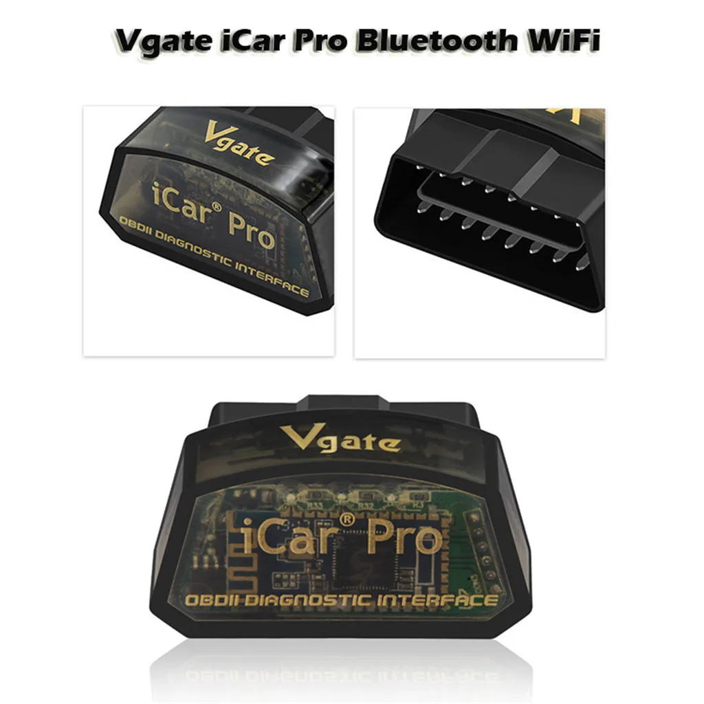 Автомобильный сканер Vgate Pro OBD2 wifi с низким энергопотреблением Android/ios Bluetooth