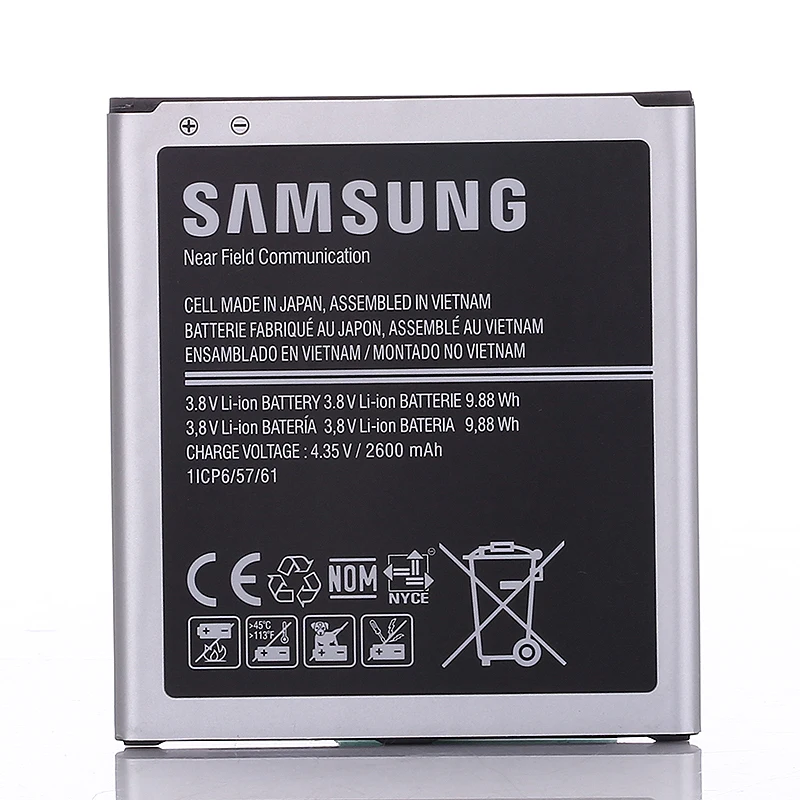 аккумулятор Samsung Оригинальные Замена Батарея 2600 мАч EB-BG530BBE для Galaxy J3 J5 G530 G530F G530FZ