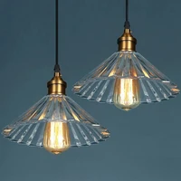glass pendant light nordic pendant lamp copper lamp brass creative minimalist e27 transparent lampshade for restaurant light