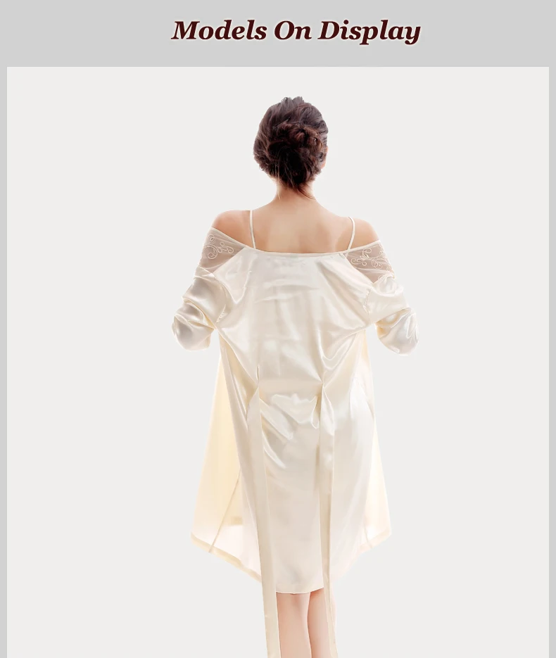 Сексуальное кимоно атласные халаты женские шелковые пижамы Летний стиль халат