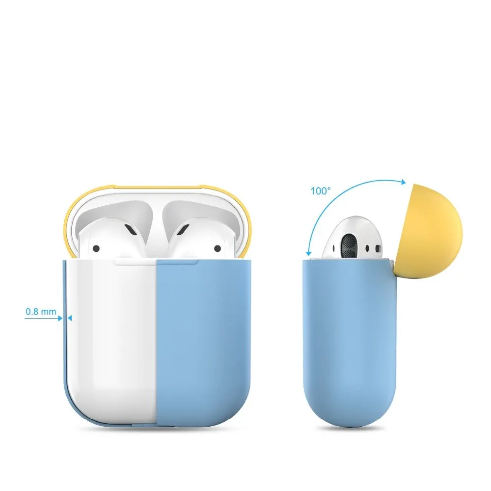 Earphone Case for Apple Airpods Ultra-thin Silicone Cover Wireless Headphone Accessories Protective Pouch | Электроника