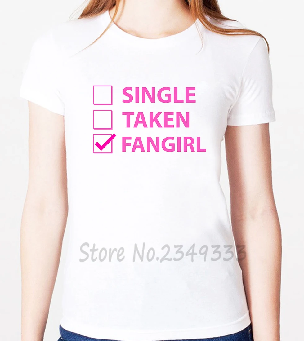 Женская футболка fangirl с принтом модал Повседневная Свободная смешная рубашка топ