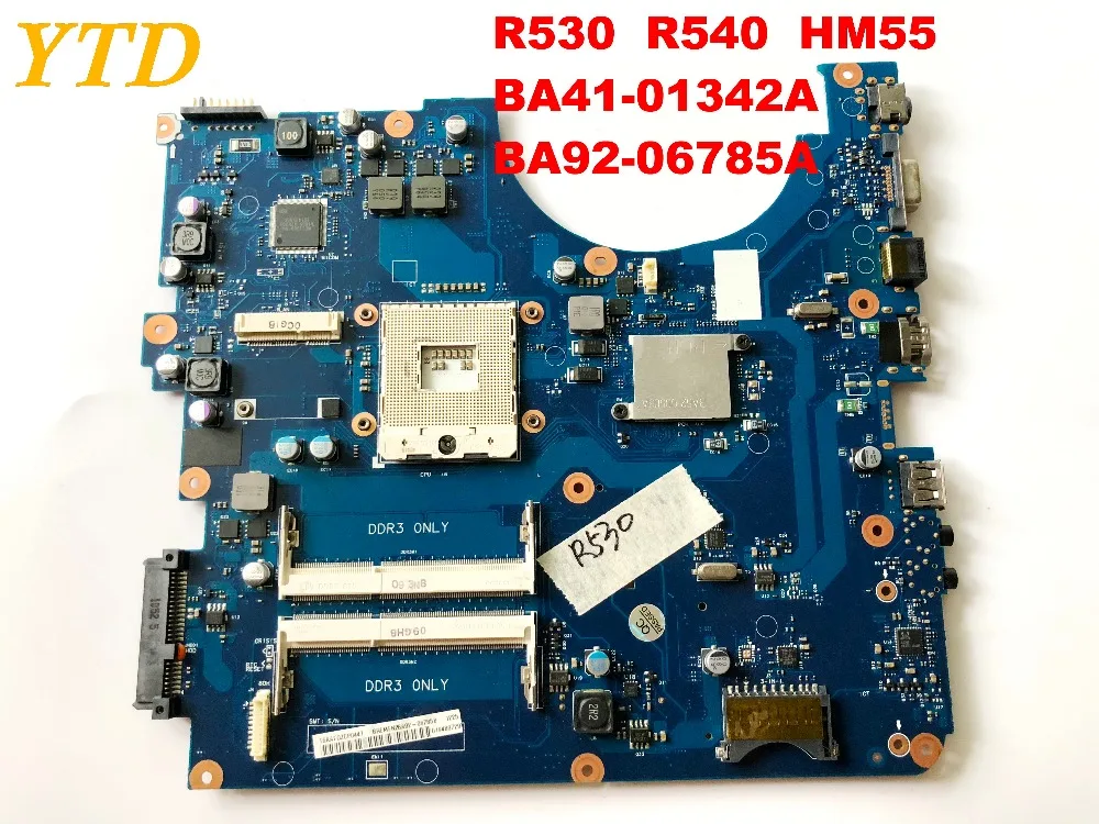 Оригинальное для Samsung R530 R540 Материнская плата ноутбука HM55 BA41 01342A BA92 06785A