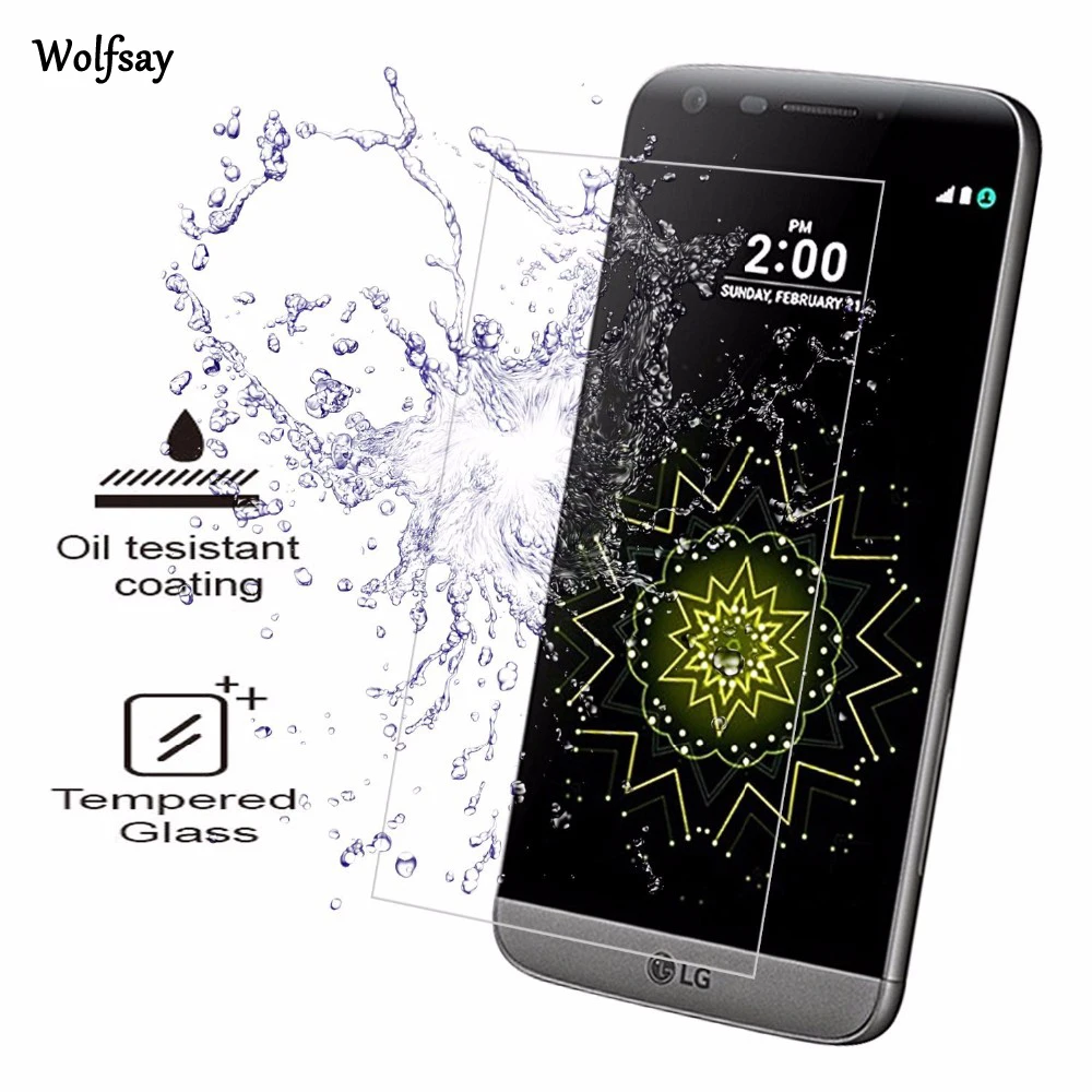 Закаленное стекло для LG G5 2 шт. защитная пленка телефона H850 VS987 H820 LS992 H830 H860N H840 H845