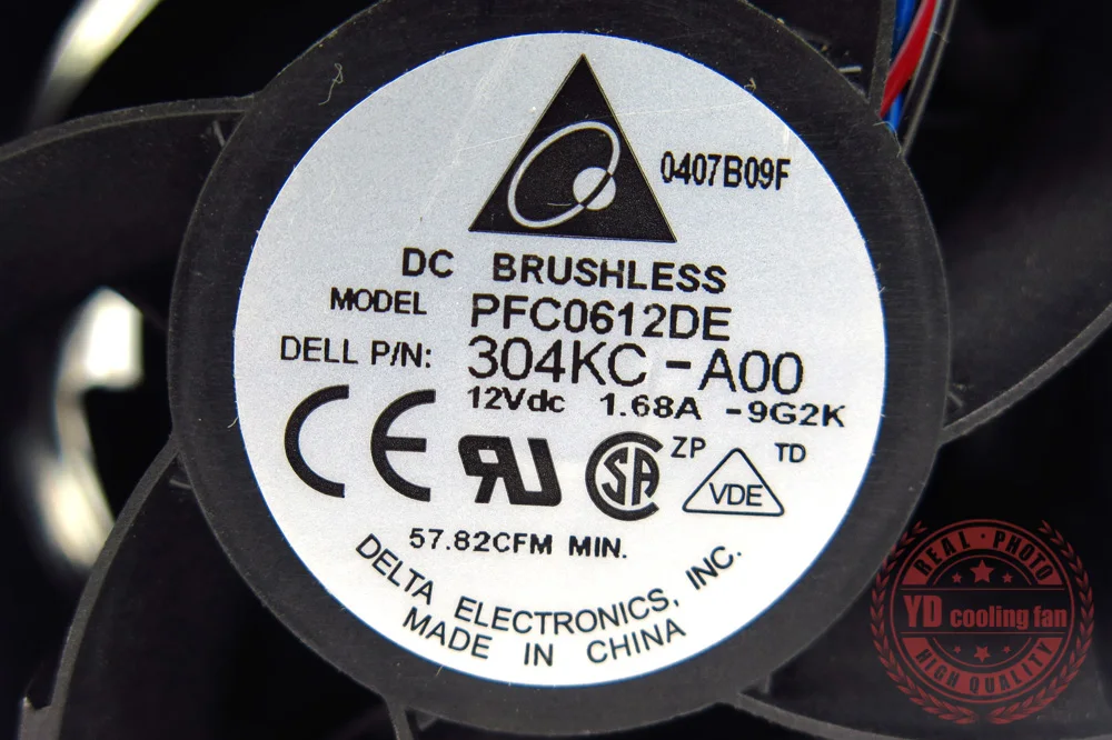 Вентилятор охлаждения для DELL сервера R510 0304KC 6056 DELTA PFC0612DE 12В 1.68A 304KC A00|cooling fan|delta