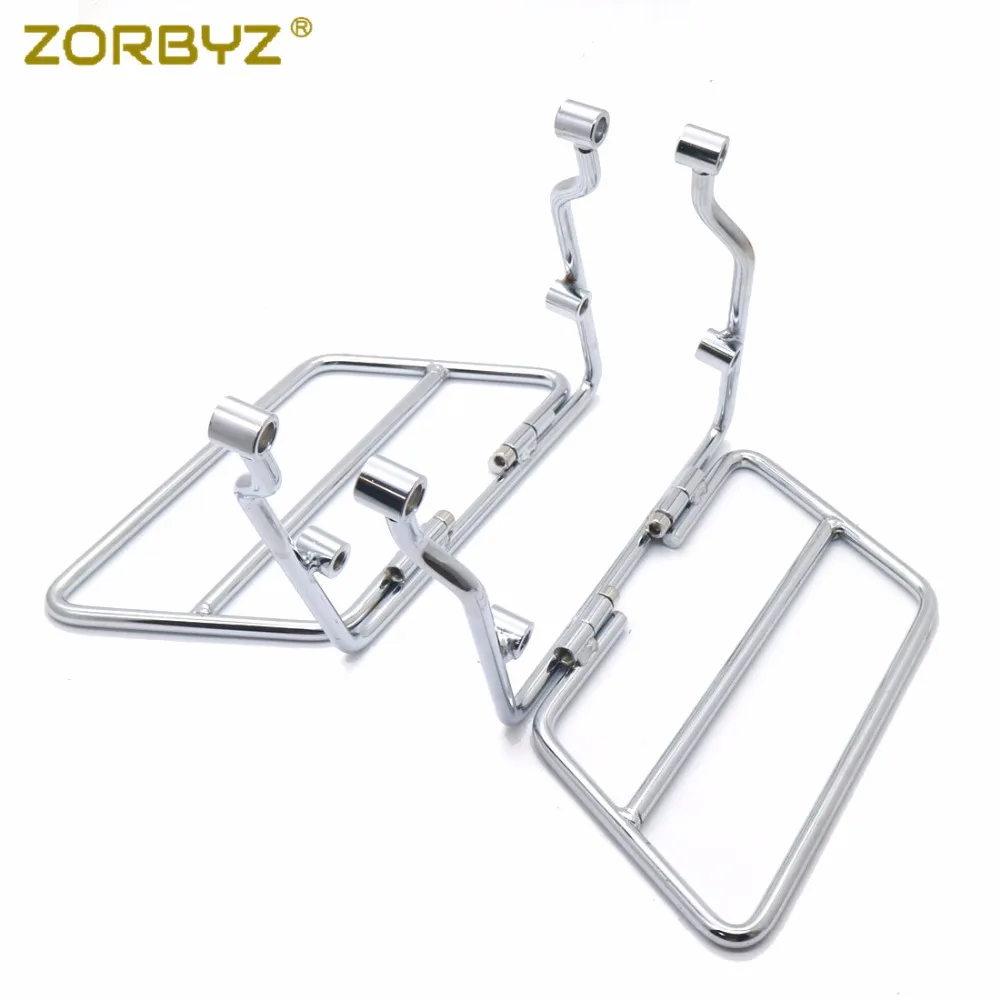 ZORBYZ 24 см хромированный металлический кронштейн для крепления на седло Kawasaki Suzuki