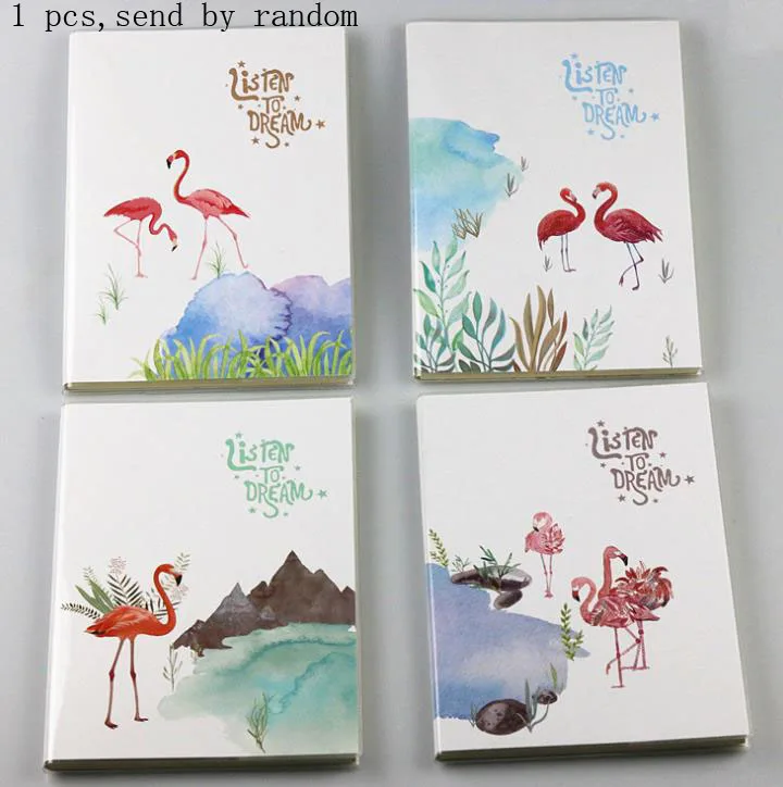 flamingos 1 шт. Новинка креативный Фламинго кактус, листья чехол для планировщика Блокнот Дневник Книга переплет Примечание Подарочный блокнот канцелярские принадлежности - Цвет: flamingos
