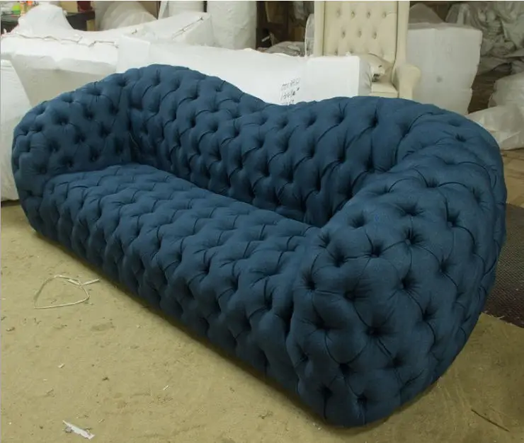 Диван для гостиной muebles de sala, диван из натуральной кожи, современная мебель для дома, неоклассический диван, диван Честерфилд, большой 3 сиденья