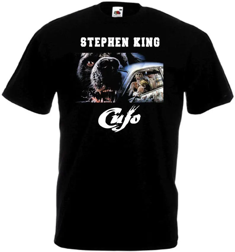 Cujo v.4 футболка черный о фильме все размеры S 3XL Высокое качество Мужская топы