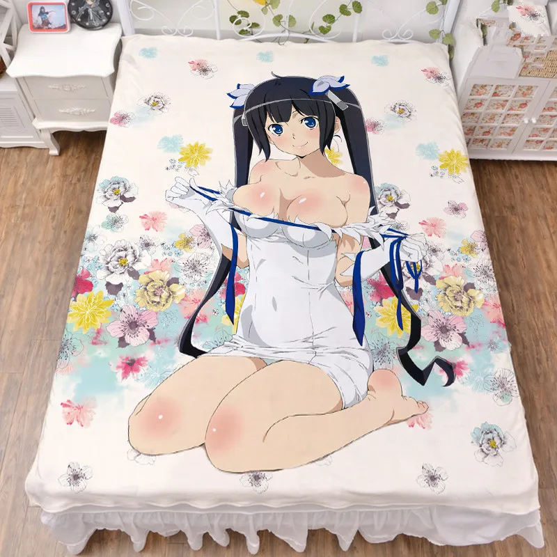 Аниме подземелье ni Deai o Motomeru no wa Machigatte Iru Darouka Hestia простыня из молочного волокна и