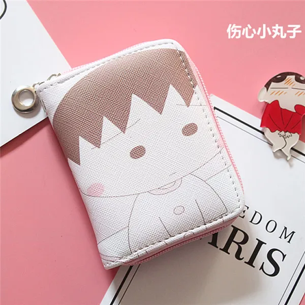 16short purse Мультяшный кожаный кошелек на молнии для девочек, кошелек для монет, медведь, кот, арбуз, фрукты, летняя женская модная сумка для денег, дамские смарт-кошельки для карт - Цвет: 16short purse