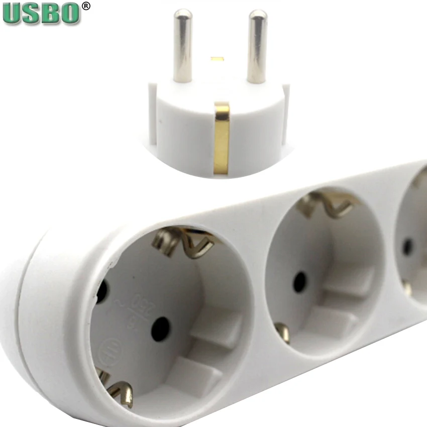 Белая розетка стандарта ЕС 3500 Вт тройная Германии 16 А 250 В|socket a|plug socketadaptor socket |